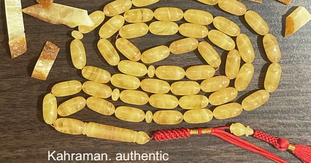 One stone amber rosary from our creation