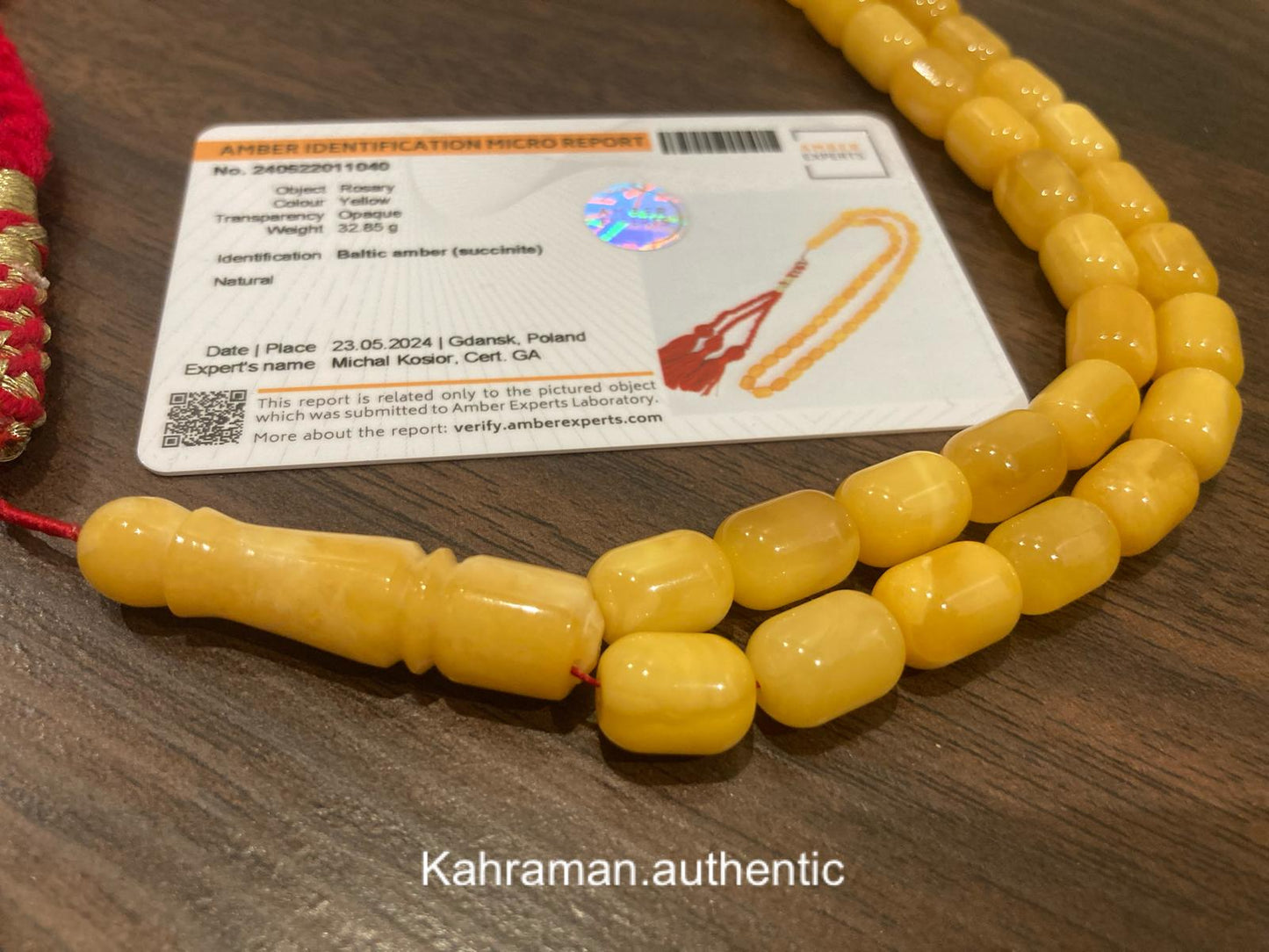 مسبحة كهرب بولندي معتمدة