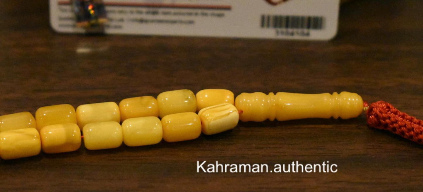 Certified vintage natural Baltic amber rosary