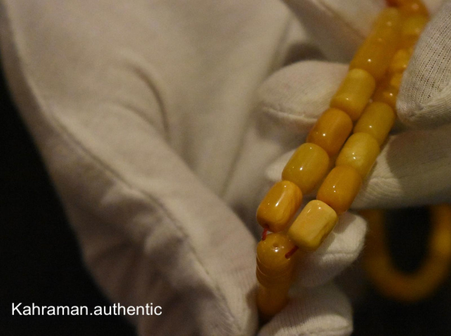 Certified vintage natural Baltic amber rosary