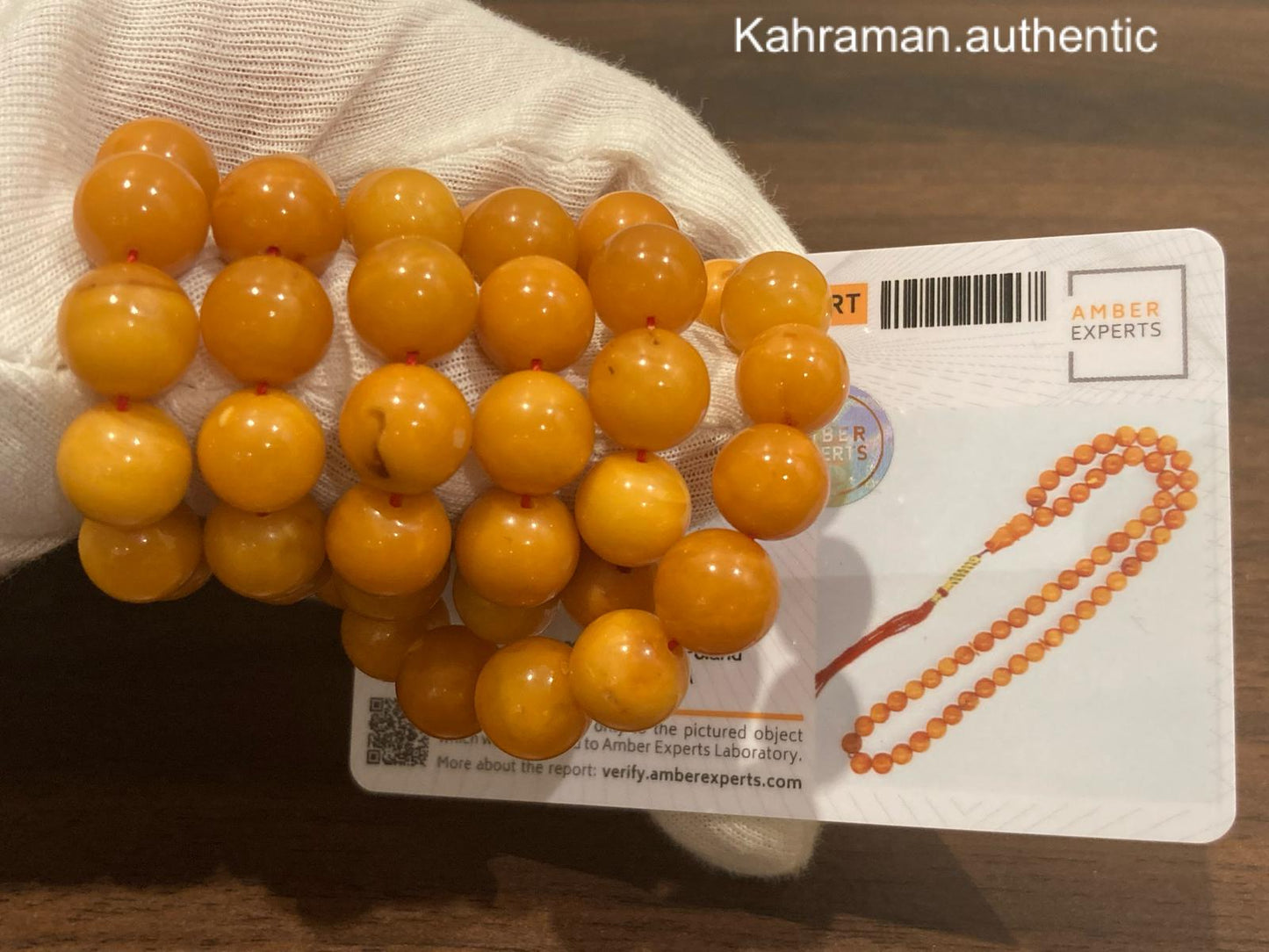 مسبحة كهرب بولندي طبيعية و معتمدة